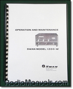 Swan 1200W Instruction Manual